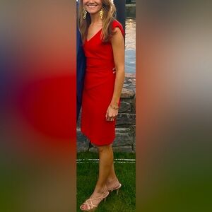 Diane Von Furstenberg Red Cocktail Dress